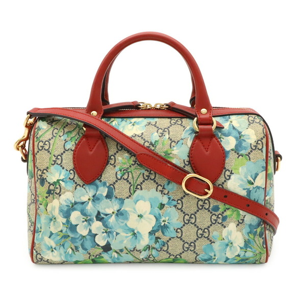 GUCCI Handbags - GUCCI GG Blooms Supreme Handbag/Shoulder Bag, Flower Pattern, Beige/Red, 409529
